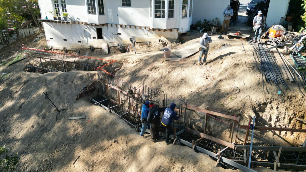 All Access Construction hillside grading and retaining wall work in San Rafael California