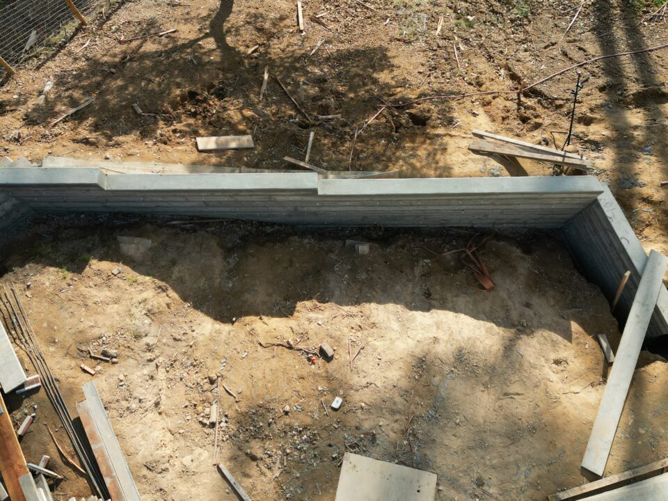 All Access Construction San Rafael retaining wall excavation and prep on steep slope
