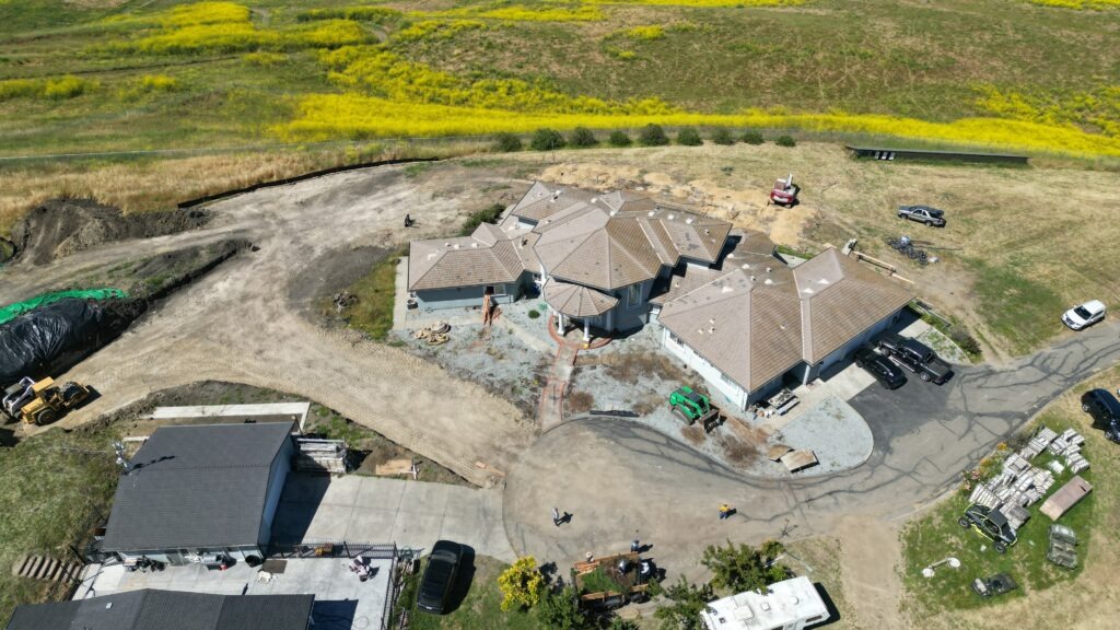 All Access Construction soil compaction with heavy equipment for Milpitas fire access road