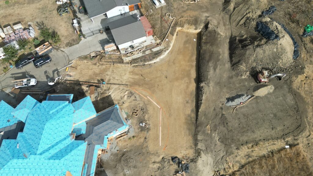 All Access Construction Milpitas hillside access road preparation for concrete turnaround