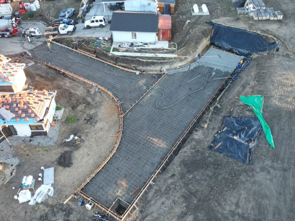 All Access Construction Milpitas concrete fire truck turnaround with full rebar and forms